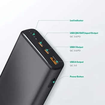 Power bank для ноутбука 65 w 23800mah