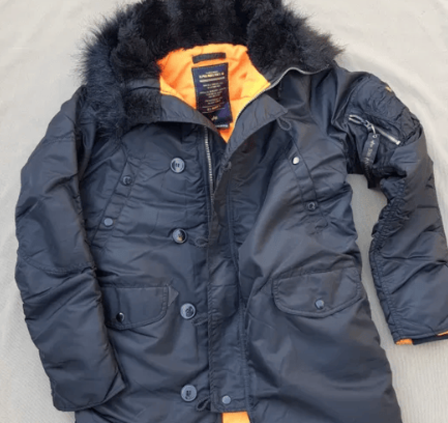 АЛЯСКА PARKA N-3B SLIM FIT Black Alpha Industries 4