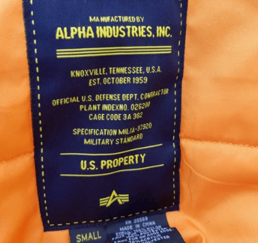 АЛЯСКА PARKA N-3B SLIM FIT Black Alpha Industries 7