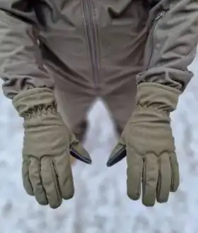 Розпродаж! Тактичні зимові перчатки рукавиці Софтшелл Soft Shell Олива