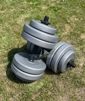 Гантели разборные композитные 6КГ 10КГ 15КГ 20КГ 28КГ GREY АБС Пластик