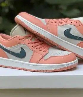Кроссовки Nike Air Jordan 1 Low Light Madder Root Джорданы персиковые