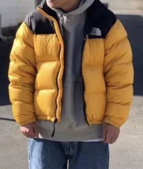 Зимний пуховик TNF 700 The North Face 1996 Nuptse тнф норт фейс желтый