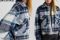 Bershka теплая рубашка жакет в клетку 20% шерсть