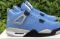 Кроссовки Nike Air Jordan 4 Retro University Blue Найк Джордан голубые 3