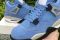Кроссовки Nike Air Jordan 4 Retro University Blue Найк Джордан голубые 6