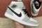 Кроссовки Nike Air Jordan 1 Mid Light Smoke Grey женские AJ1 серые мид