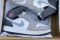 Кроссовки Nike Air Jordan 1 Mid GS White Grey Hyper Pink Джордан сірі 7