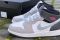 Кроссовки Nike Air Jordan 1 Mid GS White Grey Hyper Pink Джордан сірі 8